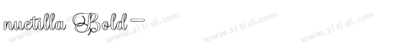 nuetilla Bold字体转换